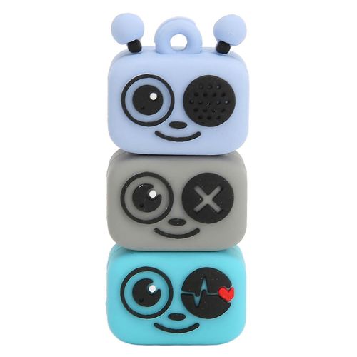 Cl USB USB 2.0 Standard Remplaable  Chaud Portable USB Cl De Mmoire De Bande Dessine De PVC De Dessin Anim USB Style USB Pour Bureau Daffaires Bleu 64 Go