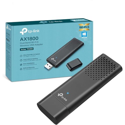 Cl Wifi 6 Puissante Ax1800 Mbps, Archer Tx20U, Adaptateur Usb Wifi, Dongle Wifi, Usb 3.0 Bi-Bande, 2.4G / 5Ghz, Mu-Mimo, Wpa3, Compatible Avec Windows 11/10[X909]