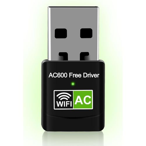 Cl WiFi Internet USB pour PC, Double Bande 2.4/5GHz 600Mbps Adaptateur rseau sans Fil, Plug and Play Cl WiFi pour PC Fixe, 3.0 USB WiFi pour PC (5g).[V90]