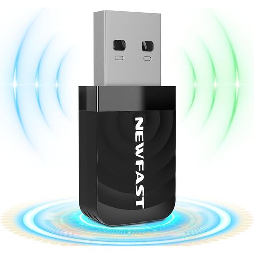 Cl Wifi Puissante Ac1300 Mbps,2.4G/5.8Ghz Adaptateurs Usb Wifi,Nano Cl Wifi Pour Pc,Mu-Mimo,Double Bande Cl Usb Wifi Compatible Avec Windows 11/10Mac 10.11 10.15