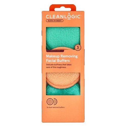 Clean Logic, Bain Et Corps, Disques Dmaquillants Pour Le Visage, 3 Disques  Double Texture