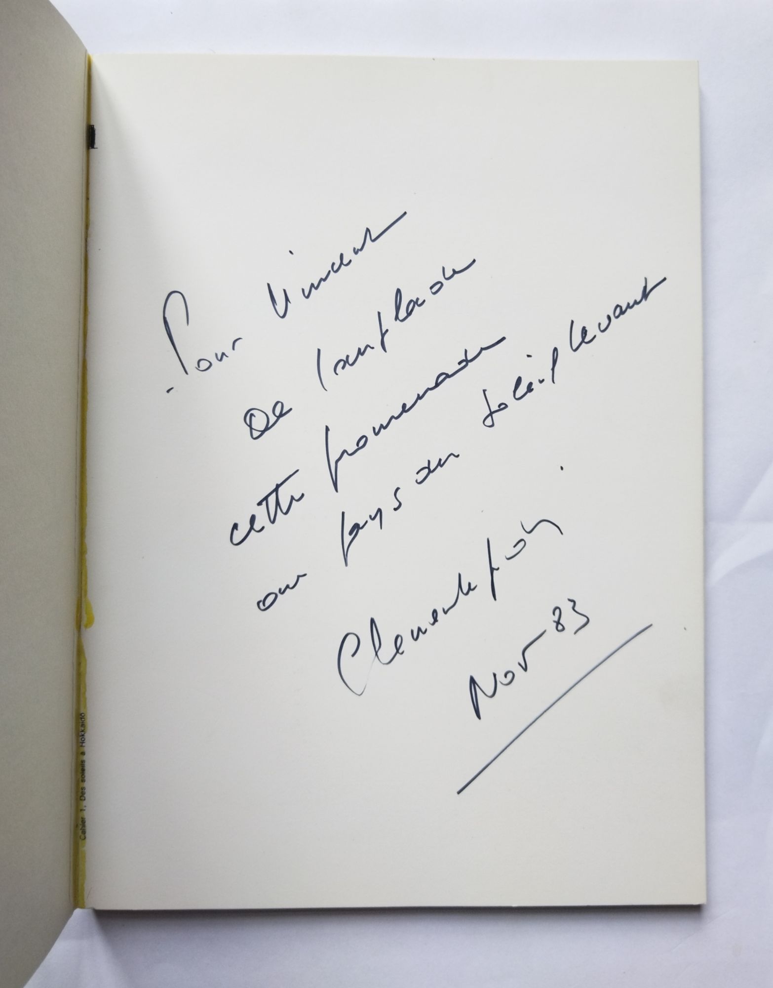 Clment Lpidis Des Soleils  Hokkaido Avec Un Envoi Autographe Sign 1983 Vermet