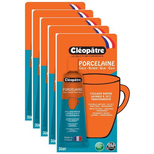 Cloptre Lot De 5 Colles Technique Clo'tech Porcelaine 30g