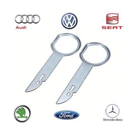 Clés clef extraction autoradio démontage VW AUDI MERCEDES MINI MERCEDES  FORD