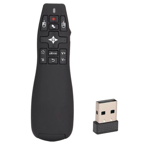 Clicker de prsentation USB 2,4 GHz avec fonction de souris dair en douceur Tlcommande de prsentateur sans fil pour la runion