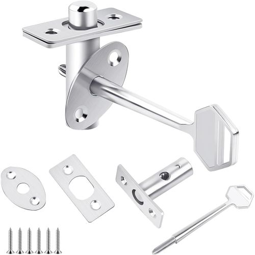 CLICKSELL-1 Pices Boulons De Scurit Pour Porte De Scurit, Serrure De Puits En Acier Inoxydable, Boulons De Porte  Mortaise Avec Cl En toile, 40Mm
