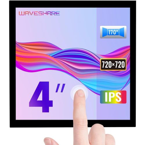 CLICKSELL-4Inch Hdmi Capacitive Touch Ips Lcd Display (C) 720720 Resolution Supports All Versions Of Raspberry Pi Fully Laminated Screen