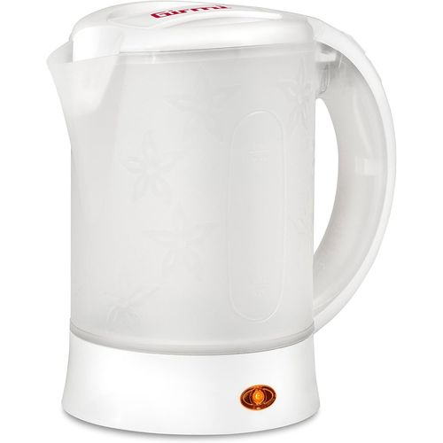 CLICKSELL-Bl04 Bouilloire De Voyage, Capacit 0,6 L, 600 W, 2 Verres Inclus, Carafe Gradue, Blanc
