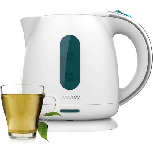 CLICKSELL-Bouilloire lectrique Thermosense 140 White. Bouilloire 1 L Sans Bpa, 2200 W, Filtre Anti-Calcaire, Base Rotative 360, Sans Fil Et Arrt Automatique Pour Un Usage Pratique Et Sr.