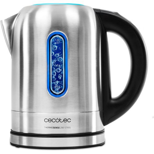 CLICKSELL-Bouilloire lectrique Thermosense 290 Steel. 1.7 L, Sans Bpa, Acier Inoxydable, Base 360, Filtre Anticalcaire , Triple Systme De Scurit , Slecteur De Temprature, 2200 W.