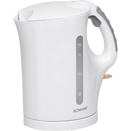 CLICKSELL-Bouilloire, Kettle, Bouilloire 1,7 Litre, Avec Arrt Automatique & Manuel, Filtre Anticalcaire Amovible, Max 2200 Watts, Bouilloire Blanche, Wk 6079 Cb Blanc