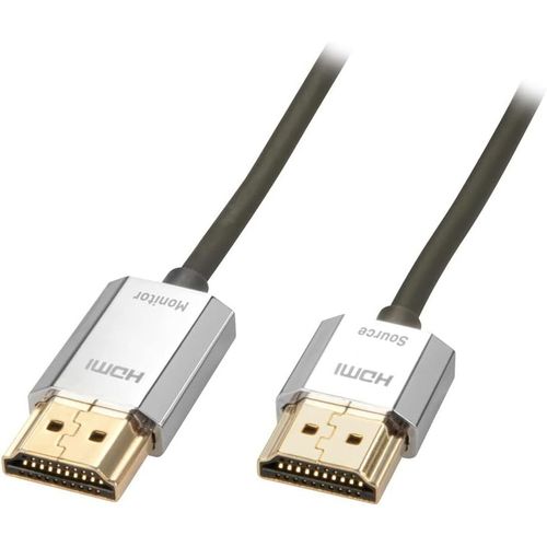 CLICKSELL-Cble Hdmi 2.0 Cromo Slim High Speed 3 Mtres Avec Ethernet, Design Slimline, 4K@60Hz 10.2G 3D 1080P Hdcp 2.2 Arc Cec Test Atc Ecran Tv Oled, Xbox, Ps4, Ps5, Blu-Ray, Barre De Son