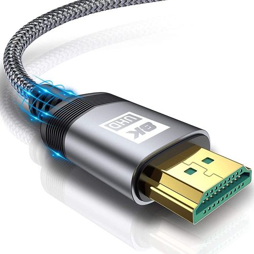 CLICKSELL-Cble Hdmi 2.1 8K 48 Gbps Ethernet High Speed 8 K @ 60 Hz, 4 K @ 120 Hz, Hdcp 2.2 & 2.3, Hdr 10+, Dolby Vision, 3D, Vrr, Compatible Avec Ps5/4/3,8 K Gaming, Tv, Lecteur Blu-Ray, Projecteur