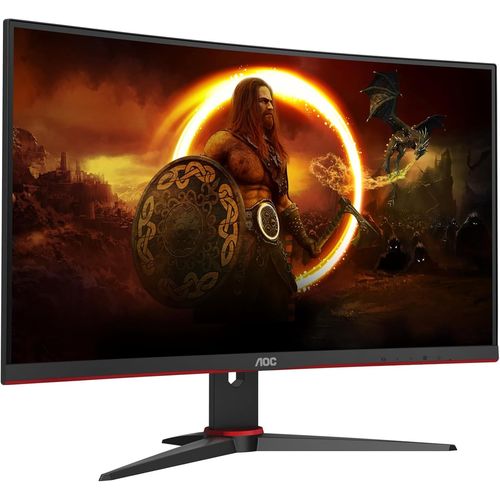 CLICKSELL-cran Gaming Incurv Cq27G2U 68 Cm (27 Pouces) (Qhd, Hdmi, Displayport, Freesync, Temps De Rponse De 1 Ms, 144 Hz, 2560X1440) Noir/Rouge