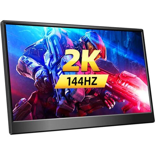 CLICKSELL-Ecran Portable 15.6 Pouces, 2K 144Hz Moniteur Portable Avec cran 300Cd/M 100% Srgb Hdmi & Type-C&Mini Dp Ports External Display For Pc Laptop Mini Pc Mac Game Console Surface