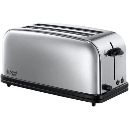 CLICKSELL-Grille Pain [2 Fentes Longues 4 Toasts/ 2 Tranches Baguette] Victory Acier Inox (6 Niveaux De Brunissage Rglables, Surlvation,Dcongle,Rchauffe Viennoiserie, 1600W) Toaster 23520-56