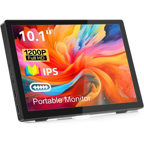 CLICKSELL-Moniteur Portable 10,1 Pouces Full Hd 1920 X 1200 Ips cran Lcd Hdmi Usb Type C Pour Ordinateur Portable Pc Ps4/5 Xbox Rasp Pi