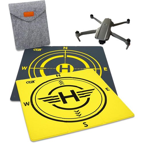 Clicksell-Piste Atterrissage Drone Pliable, Landing Pad Drone Rigide Impermable 43 Cm, Tapis Drone Atterissage Pour Dji Mini 2 3 Pro/Mavic 2 3/Dji Air 2s/Dji Fpv/Mavic Mini 1 2/Mavic Air 2, Etc (A)