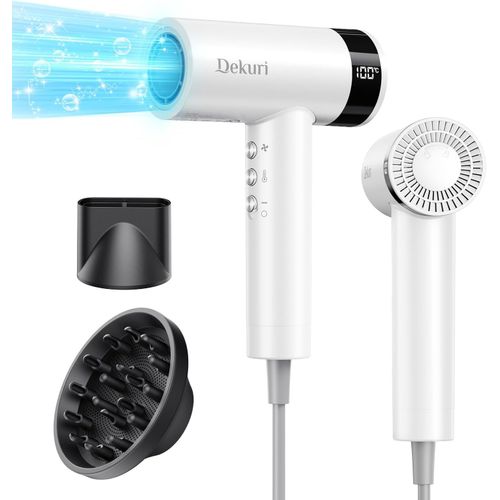 Clicksell-Sche Cheveux 110.000 Rpm, 200 Millions DIons, Lger Et Silencieux, Sche Cheveux Professionnel Avec 2 Buses Magntiques Et Diffuseur, Sche Cheveux Ionique Pour Femmes Et Hommes, Blanc