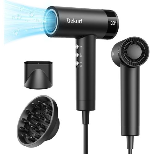 Clicksell-Sche Cheveux 110 000 Tr/Min, 200 Millions DIons, Sche Cheveux Ionique Lger Et Silencieux, Sche Cheveux Professionnel Avec Diffuseur Et Buse Magntique, Pour Femmes Et Hommes, Noir