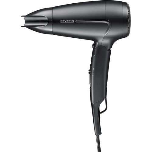 Clicksell-Seche Cheveux De Voyage, Sche Cheveux Avec Poigne Pliable Et Concentrateur Amovible, Double Intensit : 110/220 V, Sche-Cheveux Compact 1 600 W, Noir, Ht 0159
