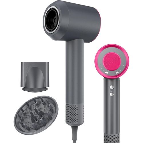 Clicksell-Sche-Cheveux Ionique Professionnel 110000 Rpm  Seche Cheveux Silencieux Lger Avec Diffuseur Cheveux Boucls, Moteur Brushless, 4 Tempratures, 3 Vitesses, Accessoires Magntiques