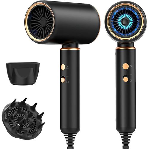Clicksell-Sche Cheveux Ionique Professionnel Avec Diffuseur-Buse Concentratrice | Moteur Turbo Ultra-Silencieux De Ac 2400w |4 Modes De Schage|Chauffage Rapide-Temprature,Avec Un Cycle Chaud Et Froid