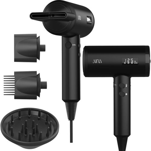 Clicksell-Sche-Cheveux Professionnel De Salon,2300w Sche-Cheveux Avec Diffuseur-Brosse Pour Femmes Seche Cheveux Bldc-Moteur Sans Brosse 150.000rpm,Ionique,Indicateur Led,4 Embouts Magntiques(Noir)