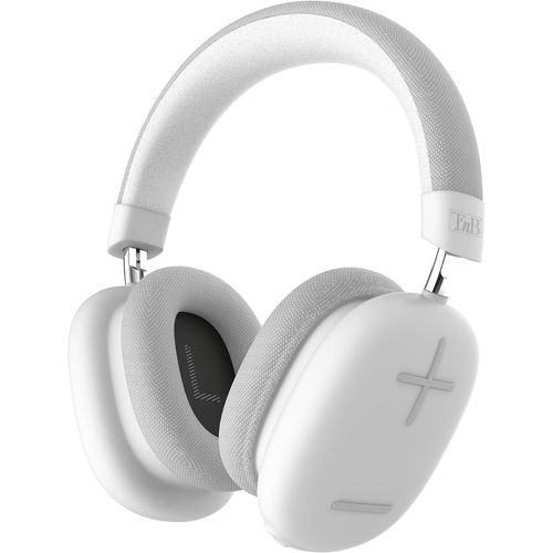 CLICKSELL-T`Nb Casque Sans Fil Circum-Aural, Confortable Et Englobant, Avec Connexion Bluetooth, Son Stro Avec Micro Intgr, Autonomie Jusqu` 50 Heures \U2013 Blanc