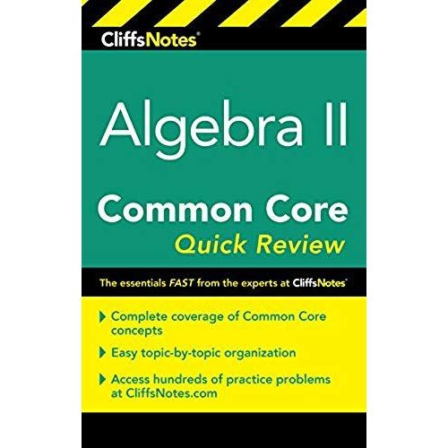 Cliffsnotes Algebra Ii Common Core Quick Review   de Wendy Taub-Hoglund  Format Broch 