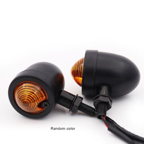Clignotant Rtro Modifi Style Ancienne cole, Tout Mtal Plaqu Noir, Indicateur De Direction