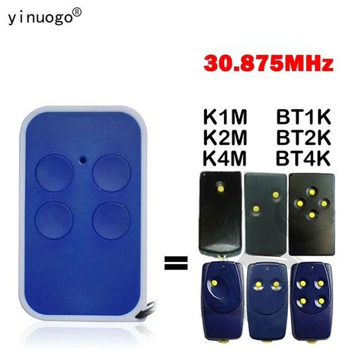Clone Nice K1m K2m K4m Bt1k Bt2k Bt4k Tlcommande De Porte De Garage 30.875mhz Ouvre-Porte De - 1 Pack Of Remote