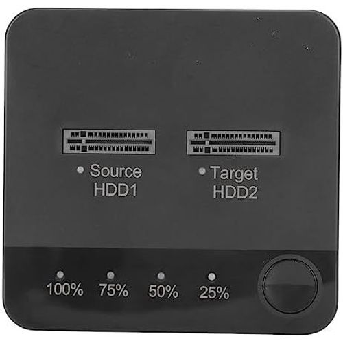 Cloner M.2, Station d'accueil pour Disque Dur SSD, Duplicateur Double Baie 1 Gbit/s Clone Hors Ligne Haute Vitesse M.2 SATA SSD Station d'accueil pour 2230 22242 2260 2280 22110