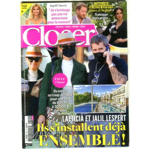Closer - N822 : Laeticia Et Jalil Lespert - Ils S'installent Dj Ensemble !