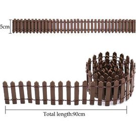 Clôture Jardin Extérieur,Mini Clôture En Bois De 120cm,barrière Miniature De Jardin Féerique