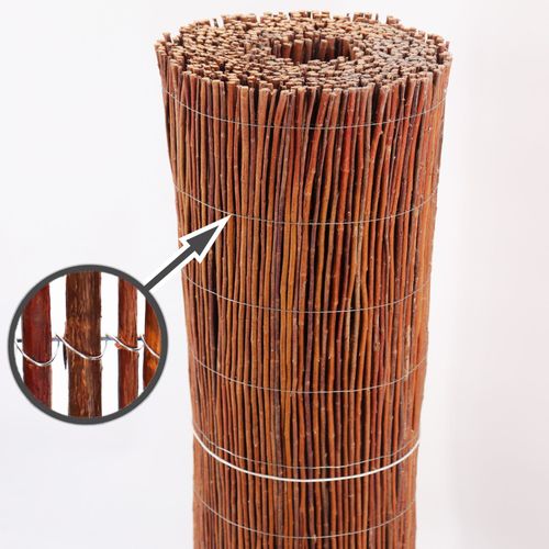 Clture En Osier Aquagart 10m X 120cm I Brise-Vue En Osier I Brise-Vue Naturel Pour Jardins, Balcons Et Terrasses