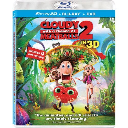 Cloudy With A Chance Of Meatballs 2 [Blu-Ray 3-D] With Blu-Ray, With Dvd, Uv/Hd Digital Copy, Widescreen, 3d, 3 Pack, Ac-3/Dolby Digital, Dolby, Dubbed, Subtitled de Cody Cameron|Kris Pearn