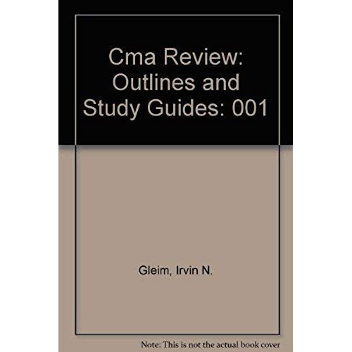 Cma Review: Outlines And Study Guides   de Irvin N. Gleim  Format Broch 