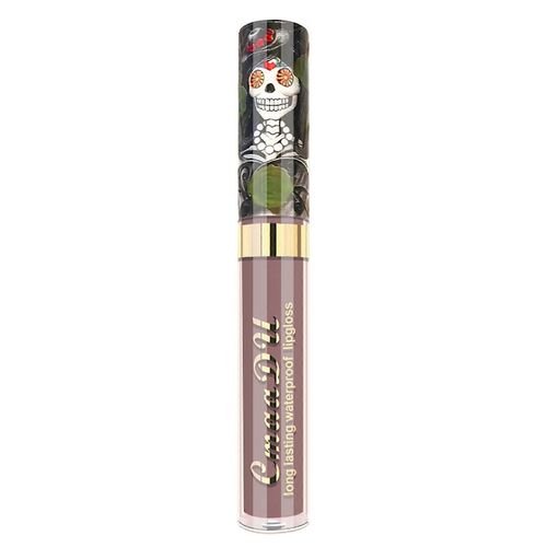 Cmaadu 6 Color Matte Metal Pearlescent Skull Single Lip Gloss Rouge  Lvres10ml