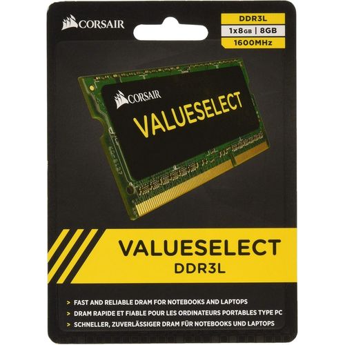 CMSO8GX3M1C1600C11 Value Select 8GB (1x8GB) DDR3 1600Mhz CL11 Mmoire RAM Noir