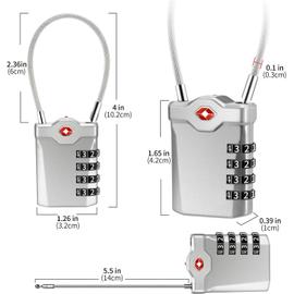 Câble en acier avec cadenas à combinaison