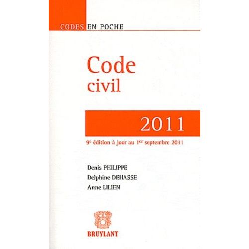 Code Civil 2011   de Dehasse Delphine  Format Poche 