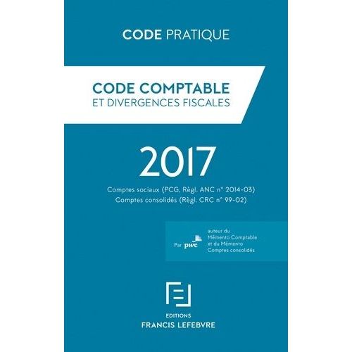 Code Comptable Et Divergences Fiscales    Format Beau livre 