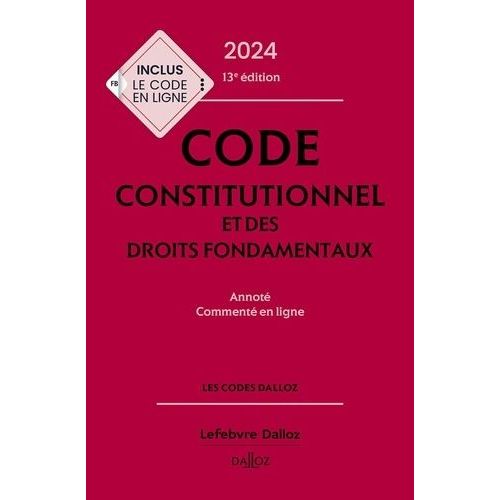 Code Constitutionnel Et Des Droits Fondamentaux - Annot Et Comment En Ligne    Format Grand Format 