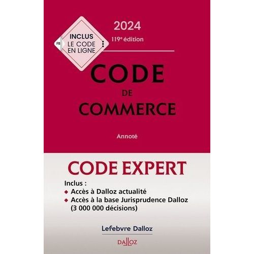 Code De Commerce - Annot    Format Grand Format 