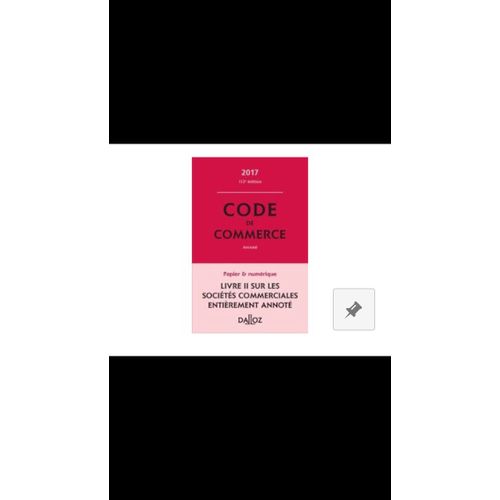 Code De Commerce 2017   de Nicolas Rontchevsky, Eric Chevrier, Pascal Pisoni  Format Auto dition 