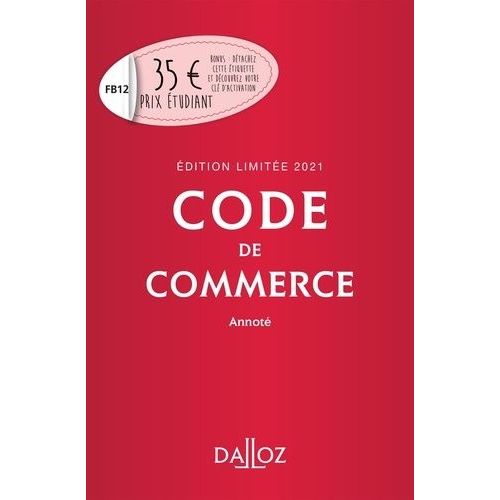 Code De Commerce Annot    Format Grand Format 