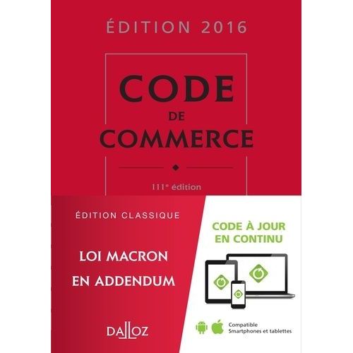 Code De Commerce    Format Reli 