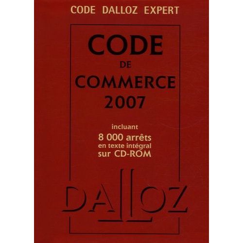 Code De Commerce Expert - Edition 2007 (1 Cd-Rom)    Format Non Precis 