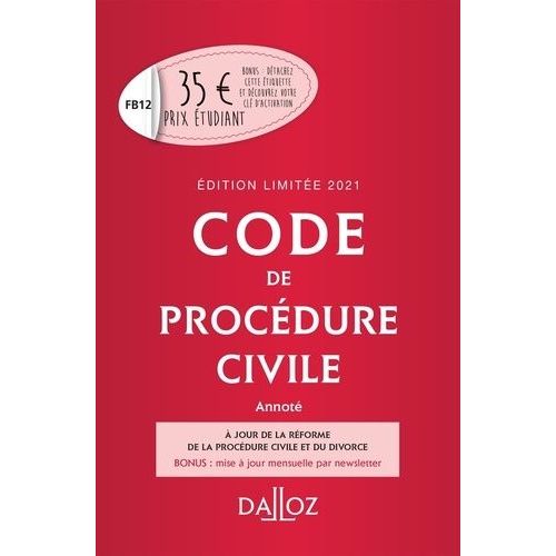 Code De Procdure Civile - Annot    Format Grand Format 